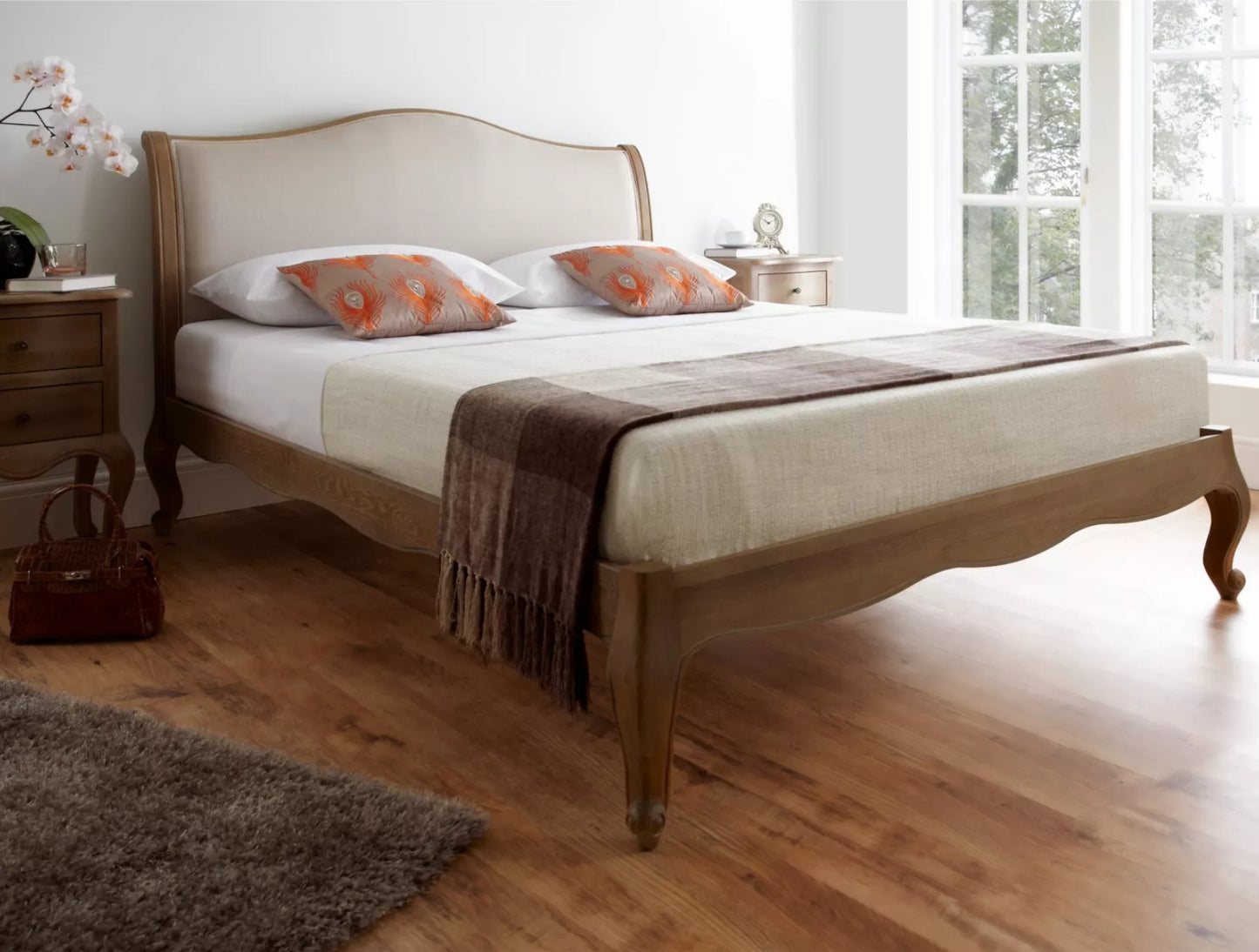 Amelia Oak Bed Frame - LFE
