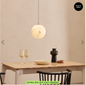 Esme Globe Pendant Light, Marbled Glass & Brass
