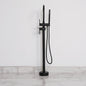 LUXE MATTE BLACK FLOORSTANDING BATH SHOWER MIXER TAP