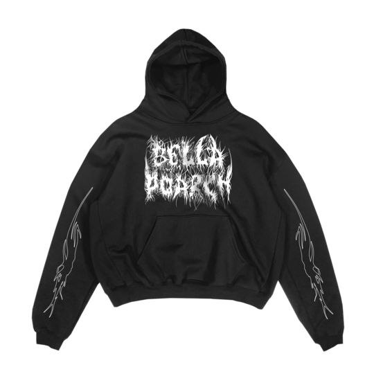 BRIM HOODIE - BLACK/WHITE